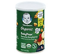 Gerber Babypops Organic Banana Raspberry Corn - 1.23 OZ