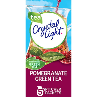 Crystal Light Pomegranate Green Tea Naturally Flavored Powdered Drink Mix Pitcher Pack - 5 Count - Image 1