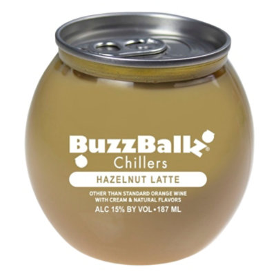 Buzzballz Hazelnut Latte Chiller Wine - 187 ML - Image 1