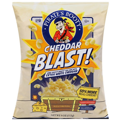Pirate's Booty Aged White Cheddar Blast Cheese Puffs Grocery Size Bag - 4 Oz - Image 2