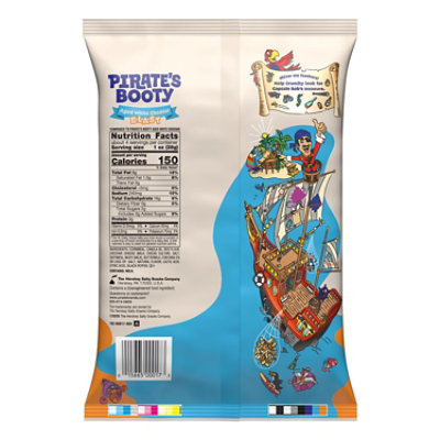Pirate's Booty Aged White Cheddar Blast Cheese Puffs Grocery Size Bag - 4 Oz - Image 2