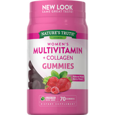 Nature's Truth Womens Multivitamin plus Collagen Gummies - 70 Count
