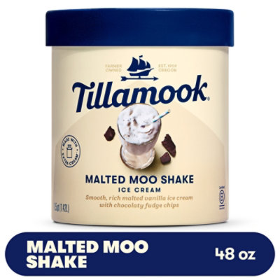 Tillamook Malted Moo Shake Ice Cream - 48 Oz - Image 1