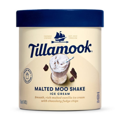 Tillamook Malted Moo Shake Ice Cream - 48 Oz - Image 1