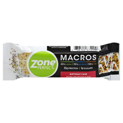 Zoneperfect Macros Birthday Cake Bar - 1.76 OZ - Image 3