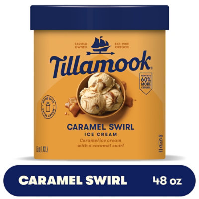 Tillamook Caramel Swirl Ice Cream - 48 Oz