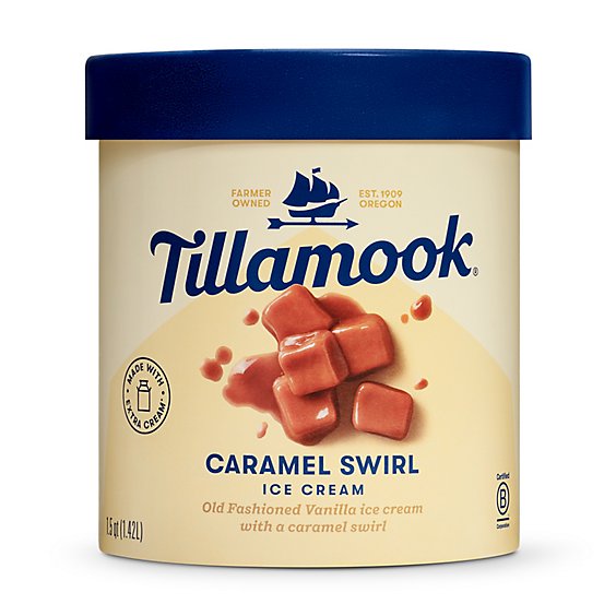 Tillamook Caramel Swirl Ice Cream - 48 Oz