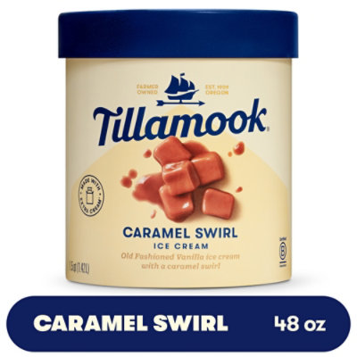 Tillamook Caramel Swirl Ice Cream - 48 Oz