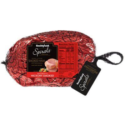 Smithfield Hickory Spiral Sliced Half Ham - 8 Lb - Image 1