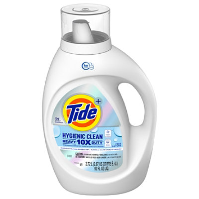 Tide Hygienic Clean Heavy Duty Free HE Compatible Unscented Liquid Laundry Detergent - 92 Fl. Oz. - Image 3