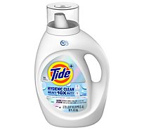 Tide Hygienic Clean Liquid Laundry Detergent Heavy Duty 10x Free Unscented 59 Loads - Each