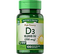 Nature's Truth High Potency Vitamin D 10000 IU - 100 Count