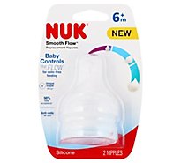 Nuk 6m Smooth Flow Pacifier - 2 CT