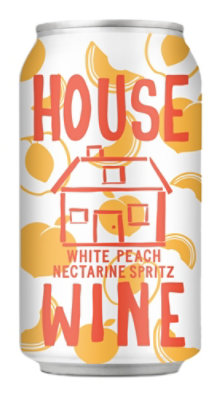 House Wine Peach Nectarine Spritz Can - 375 Ml - Image 2