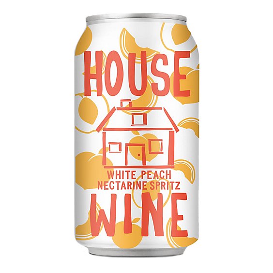 House Wine Peach Nectarine Spritz Can - 375 Ml