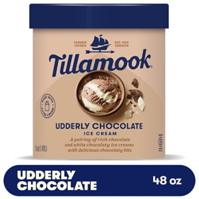 Tillamook Udderly Chocolate Ice Cream - 48 Oz - Image 2