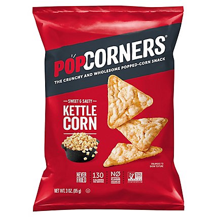 Popcorners Popped Corn Snack Kettle Corn - 3 OZ