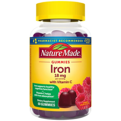 Nature Made Iron Gummies With Vitamin C 18mg - 60 CT - Image 1