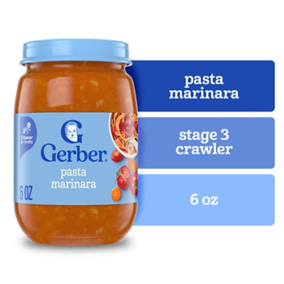 Gerber 3rd Foods Veggie Power Pasta Marinara Mealtime Jar for Baby - 6 Oz