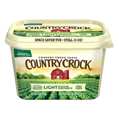 Country Crock Light Vegetable Oil Spread - 15 Oz
