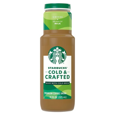 Starbucks Cold & Crafted Premium Coffee Drink Coffee Plus Splash Of Milk 11 - 11 FZ