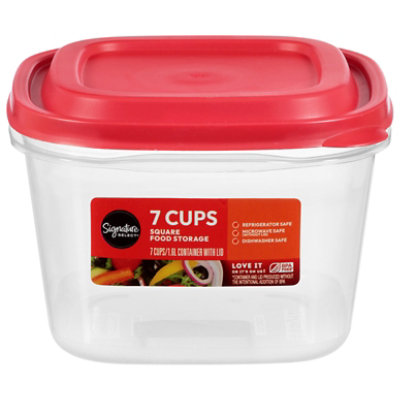 Signature Select Food Storage Square 7 Cup - EA