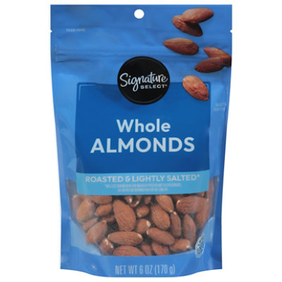 Signature SELECT Almonds Lightly Salted Whole - 6 Oz