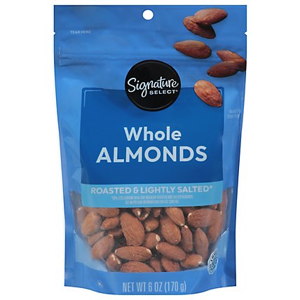 Signature SELECT Almonds Lightly Salted Whole - 6 Oz - Image 3