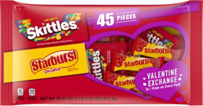 Mars Candy Skittles & Starburst Fun Size Valentine - 18.07 Oz - Image 2