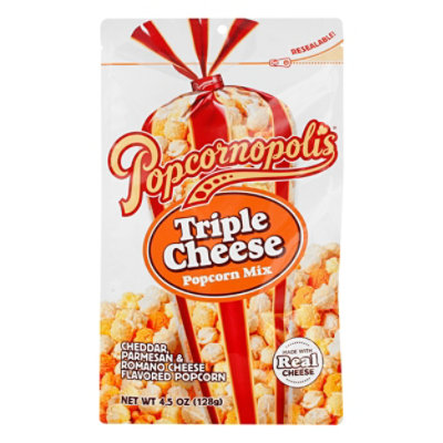 Popcornopolis Popcorn Triple Cheese - 4.5 OZ