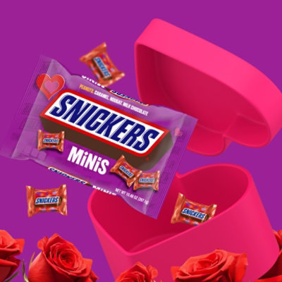 Snickers Minis Chocolate Candy Bars Valentines Day Candy - 10.48 Oz - Image 4