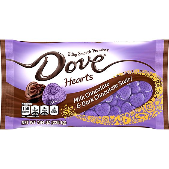 Dove Promises Valentines Day Milk and Dark Swirl Chocolate Candy - 7.94 Oz