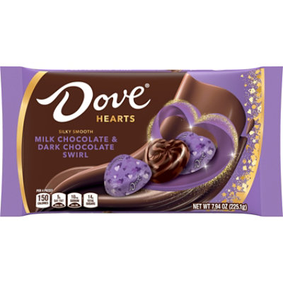 Dove Promises Valentines Day Milk & Dark Swirl Chocolate Candy - 7.94 Oz