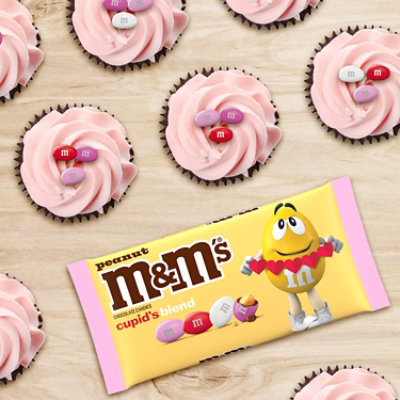 M&M'S Peanut Chocolate Candy Valentines Day Candy Cupids Mix - 10 Oz - Image 1