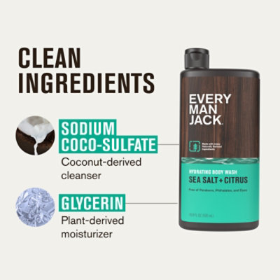 Every Man Jack Sea Salt Hydrating Mens Body Wash - 16.9 Oz - Image 5