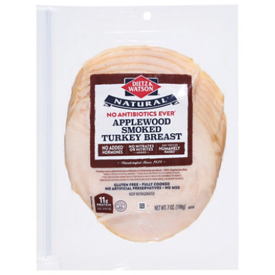 Dietz & Watson Originals Applewood Smoked Turkey Abf - 7 OZ - Image 3