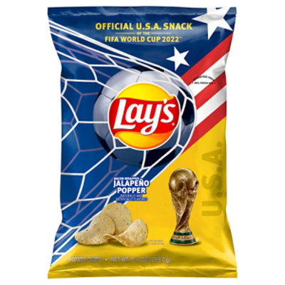 Lays Potato Chips Bacon Wrapped Jalapen - 7.75 OZ