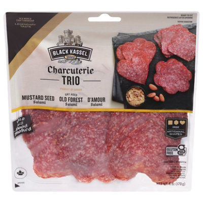 Black Kassel Salami Charcuterie Trio - 6 OZ - Image 1