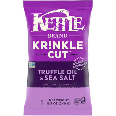 Kettle Brand Krinkle Cut Truffle Oil & Sea Salt Kettle Potato Chips - 8.5 Oz - Image 1