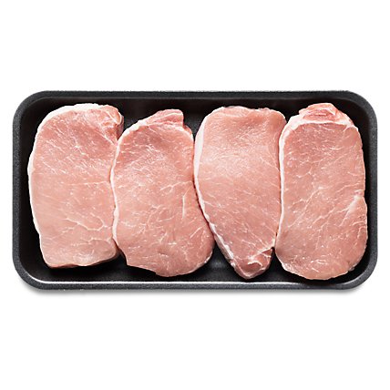 Pork Boneless Center Cut Chops Thin Cut - 1 Lb - Image 1