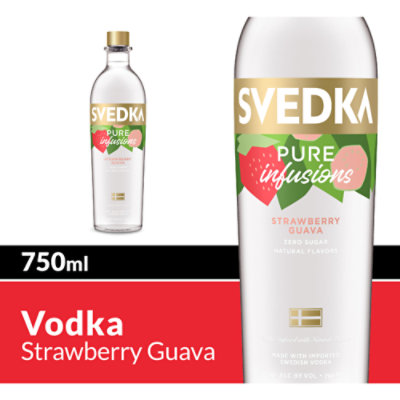 SVEDKA Pure Infusions Vodka Strawberry Guava 60 Proof - 750 Ml