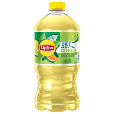 Lipton Diet Iced Tea Green Tea With Citrus 64 Fluid Ounce Sirena Plastic - 64 FZ - Image 1