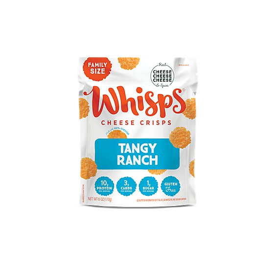 Whisps Tangy Ranch Cheese Crisps Family Size - 6 OZ