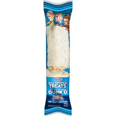 Rice Krispies Treats Dunkd Marshmallow Snack Bars Cookies n Creme Kids Snacks - 3.1 Oz - Image 1