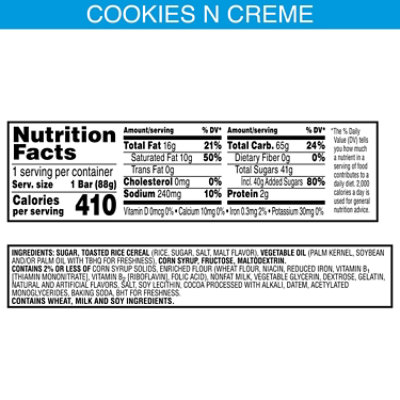 Rice Krispies Treats Dunkd Marshmallow Snack Bars Cookies n Creme Kids Snacks - 3.1 Oz - Image 2