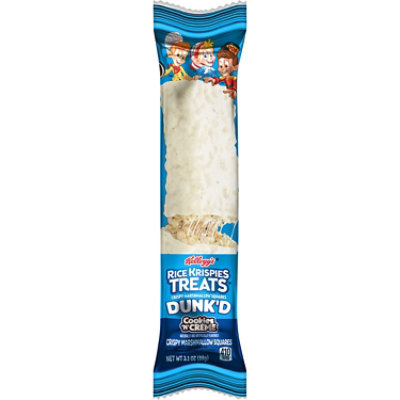 Rice Krispies Treats Dunkd Marshmallow Snack Bars Cookies n Creme Kids Snacks - 3.1 Oz - Image 3