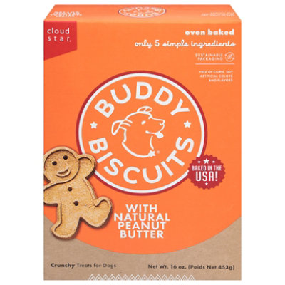 Buddy Biscuits Peanut Butter - 16 OZ - Image 1