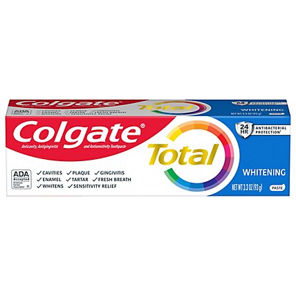 Colgate Total Whitening Toothpaste - 3.3 Oz - Image 2