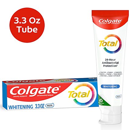 Colgate Total Whitening Toothpaste - 3.3 Oz - Image 1