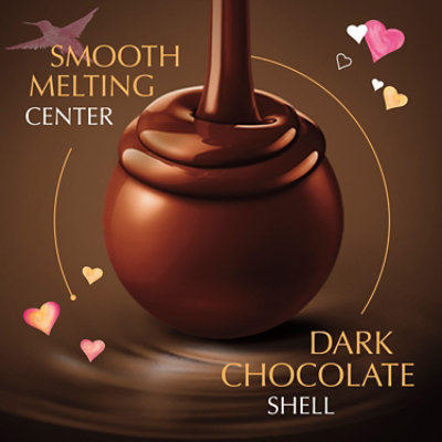Lindt LINDOR Valentines 70% Dark Chocolate Candy Truffles Bag - 8.5 Oz - Image 2